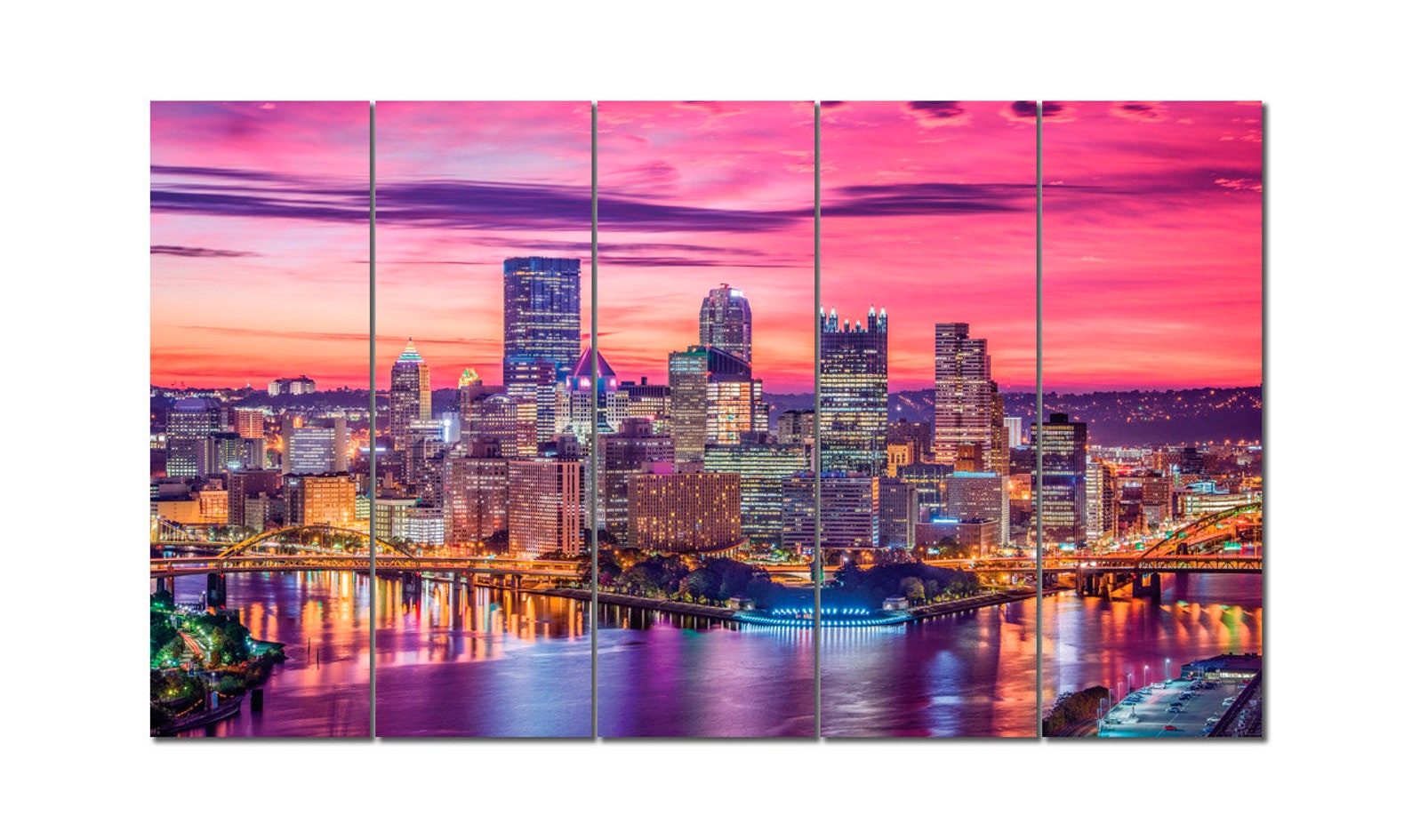 Pittsburgh Wall Art, Pittsburgh Home Decor, Pittsburgh City, Pittsburgh