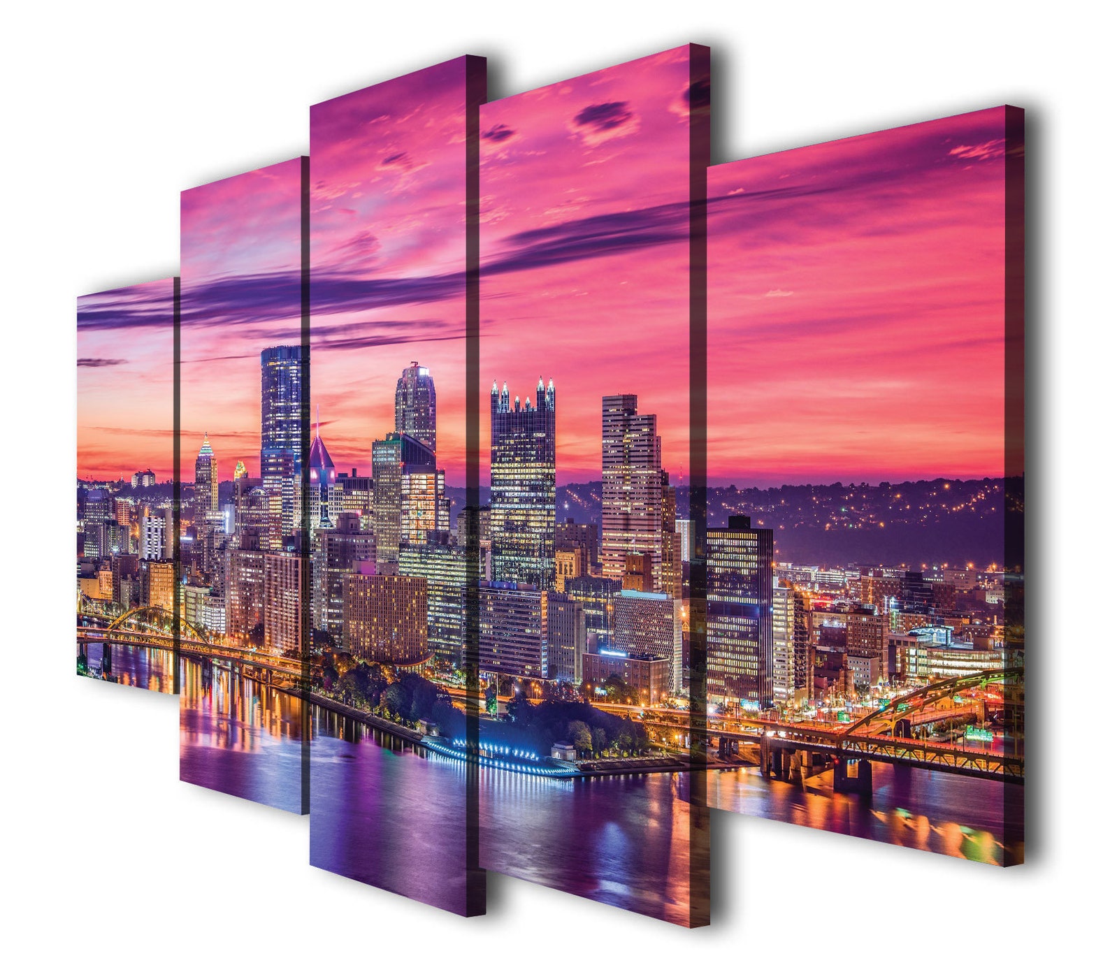 Pittsburgh Wall Art, Pittsburgh Home Decor, Pittsburgh City, Pittsburgh