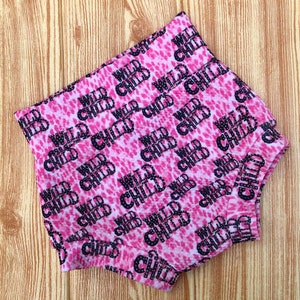 Wildes Kind Baby Mädchen Bummies/Baby Hoch taillierte Bummies/Baby Bummies, Shorts/Windel Covers/Neugeborenen Bummies/Pink Bummies/Bummie Outfits