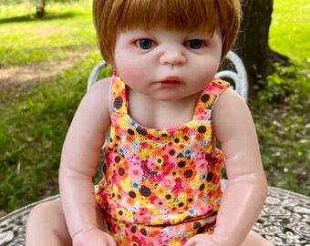 Floral Baby Romper, Summer Sunflower Jumpsuit Outfit