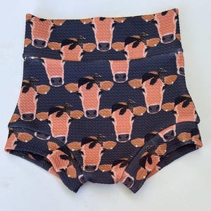 Brown Cows Baby Bummie/Western Bummies/Black Cow Bummies/Birthday Bummies/Farm Theme Bummie/Baby Shorts/Shorties/Diaper Cover/Bloomers/Prop