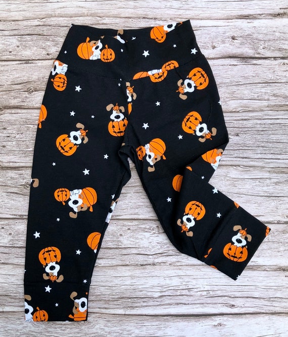 Stars pumpkins and Puppy Dogs Halloween Joggers baby Joggers leggings pants toddler Joggers kids Joggers Pants unisex Joggers yoga Pants Etsy UK