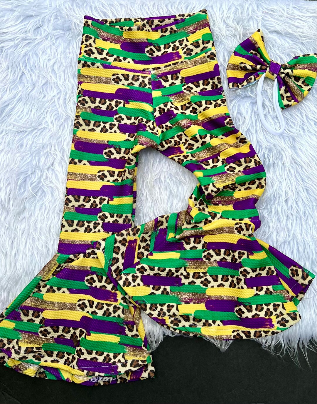 baby mardi gras leggings