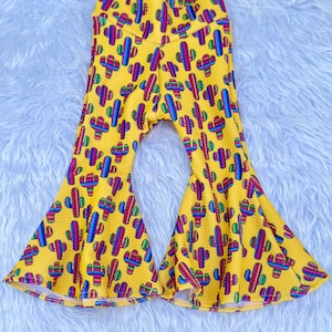 Mexican Serape Baby Girl Bell Bottoms/Cinco De Mayo Baby Bummie/Serape Cactus Pants/Bell Bottoms/Serape Bummies/Western Bell Bottoms/Bummies