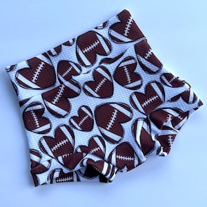 Football Baby High Waisted Bummies/Newborn-Toddler Baby Bummies /Boy-Girl Football Bummies/Diaper Cover/Bloomer/Football/Baby Girl Football