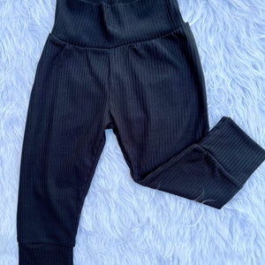 Black Basic Knit Baby Girl Pants/Boy Pants/Unisex Pants/Baby Leggings/Knit Pants/Baby Basic Black Pants/Baby Pants OutfitPants Sets/Pants/