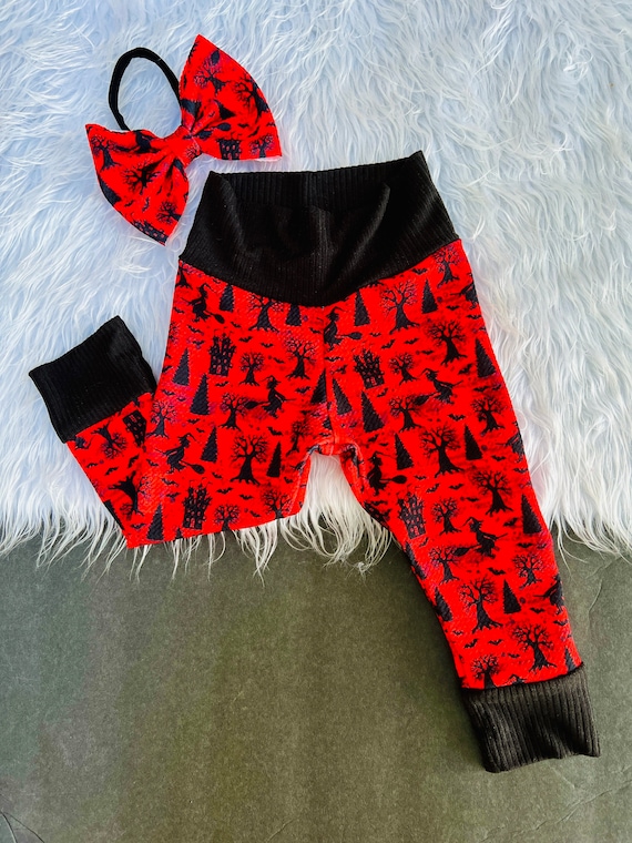 Baby girl halloween leggings top
