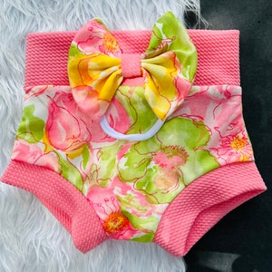 Floral High Waisted Floral High Waisted Baby Girl Bummies/Flower Bummies/ Baby Bummie and Bow Set/Shorties/Coming Home Outfit/Baby Bows