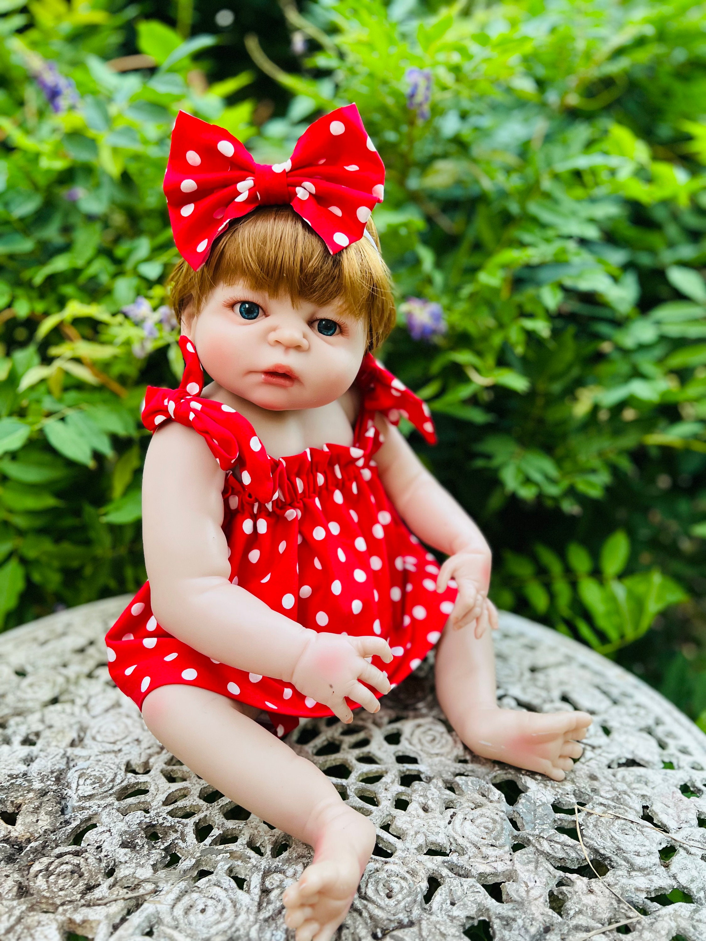 Baby red polka dot dress discount