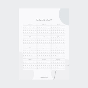 Planner 2026 year - month