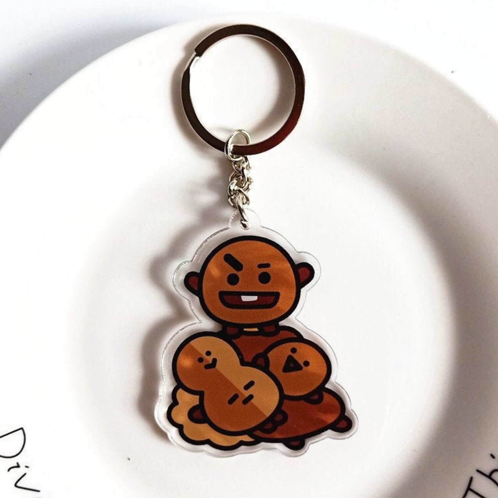 BTS BT21 Shooky 2D Keychain Etsy