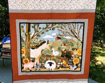 Farmyard Panel Quilt