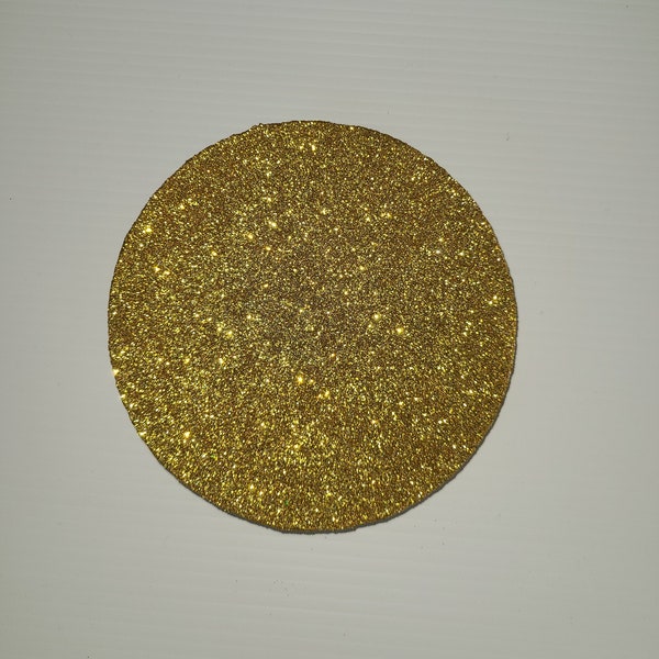 Gold Glitter Wreath Flower Center