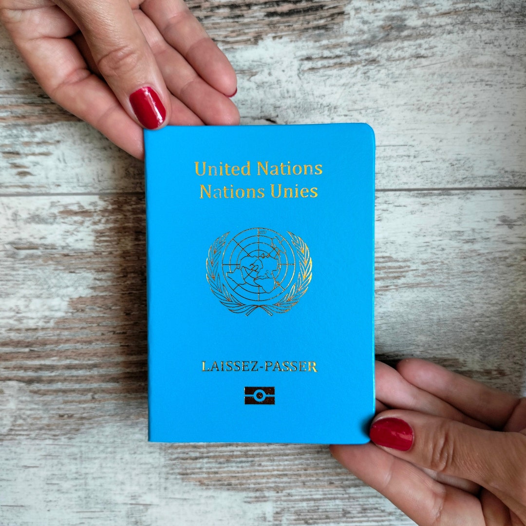 World Passport. United Nations Passport Prop. Original Size. Diplomatic