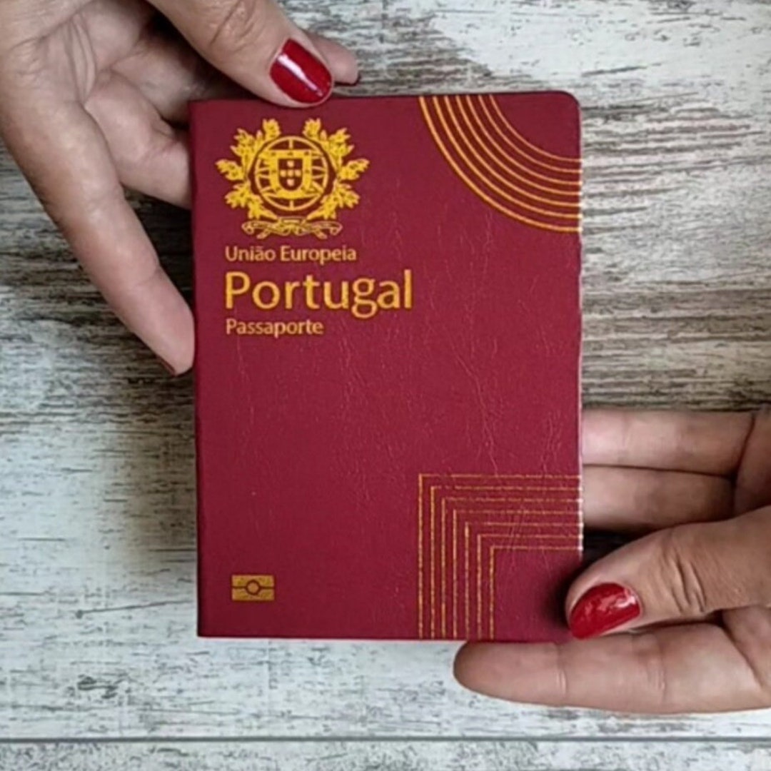 Portuguese Passport Prop. Original Size. Pretend Portuguese Passport