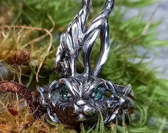 Bunny ring - Scandinavian mythology - Rabbit Lover Gift