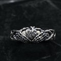 Celtic Sterling Silver Ring, Claddagh Jewellers, Celtic Engagement Promise Crown Ring Irish Traditional, Claddagh ring
