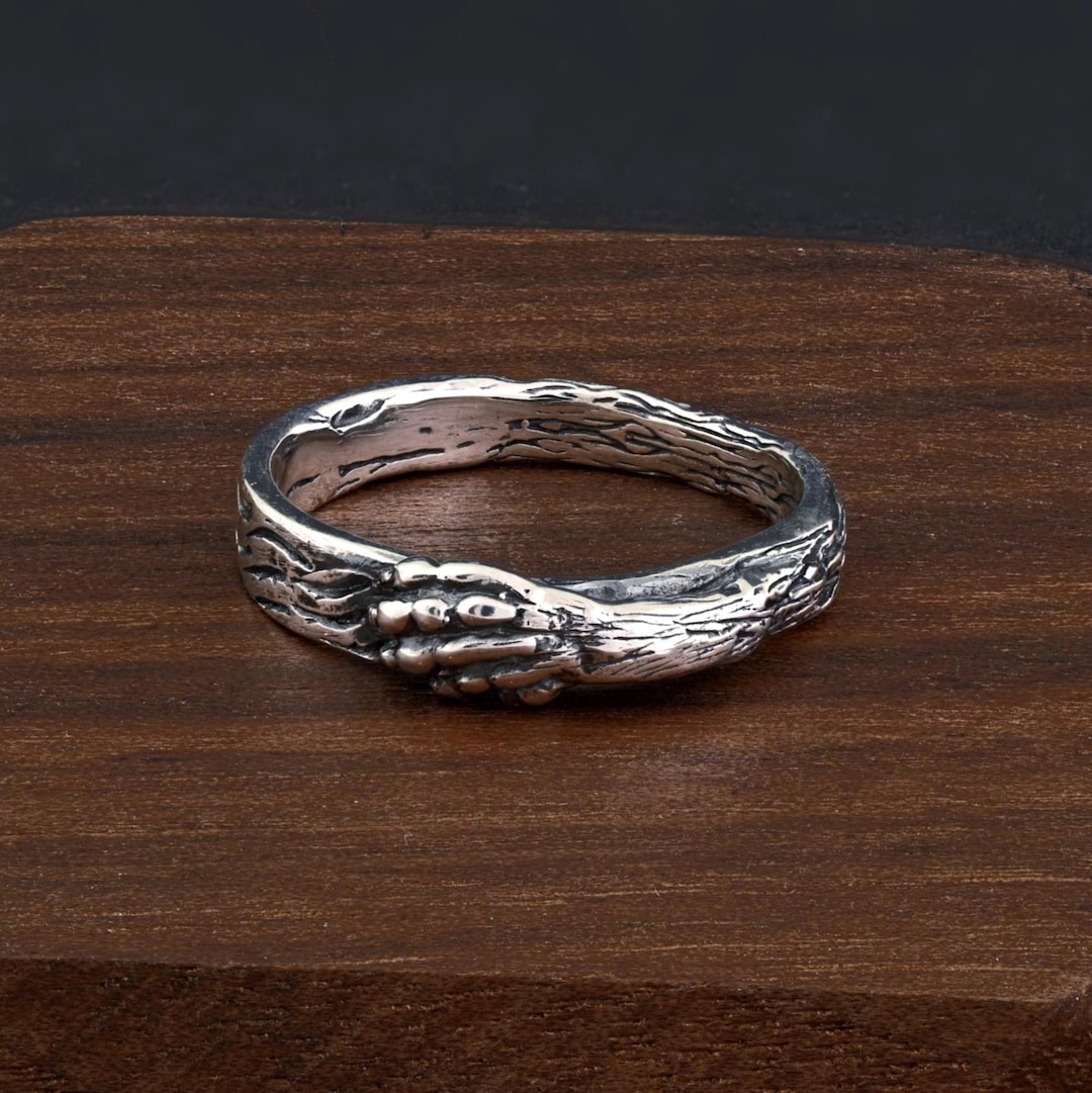 925 Sterling Silver Claw Ring, Beast Paw Rip Ring, Gothic Minimal ...