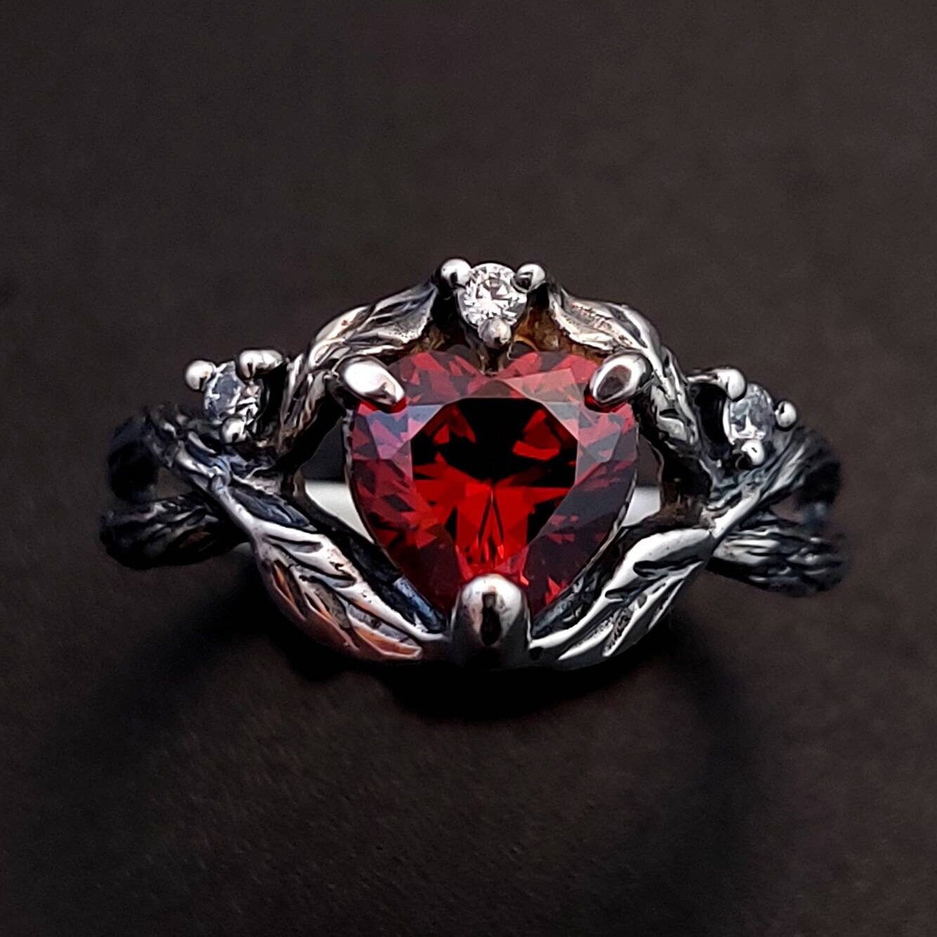 Silver Leaf Tree of Life Ring, Woodland Forest Jewelry, Nature-inspired ...