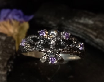 dior skull ring