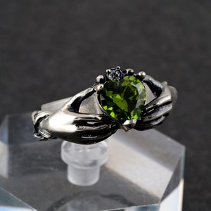 Claddagh ring, Celtic Sterling Silver Ring, Claddagh Promise Ring, Celtic Engagement Promise Crown Ring Irish Traditional, Friendship ring