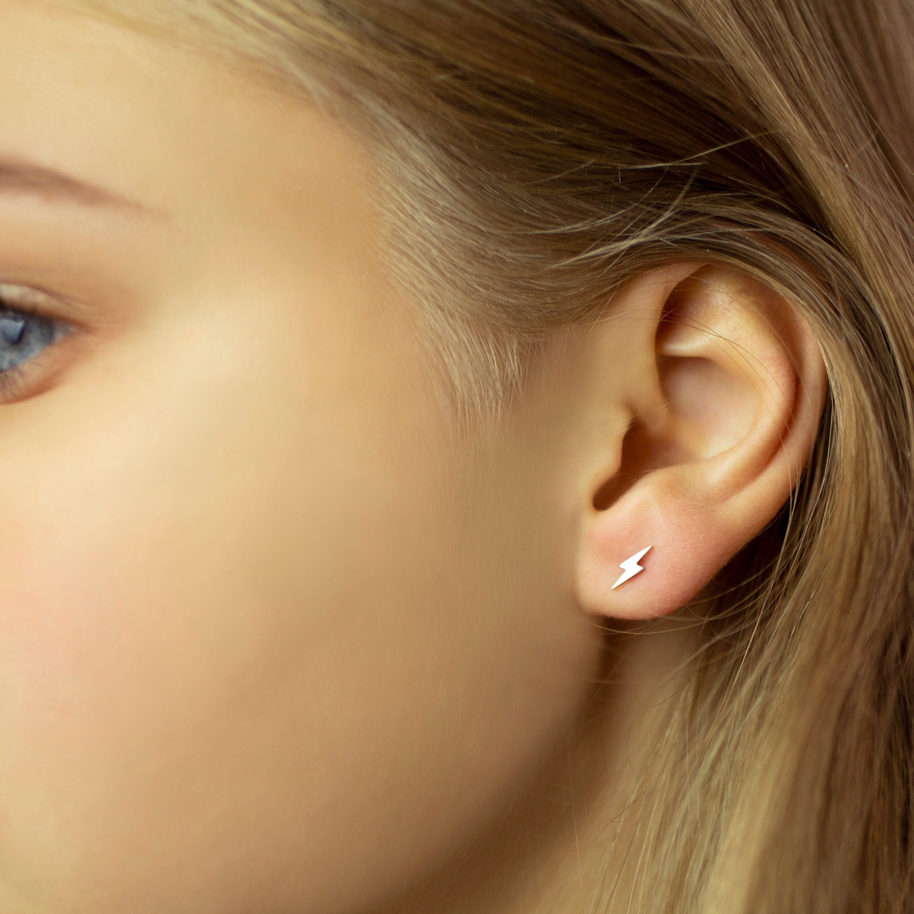 Lightning Bolt Earrings Silver Storm Earrings Lightning Etsy