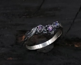 Unique Twig Ring Sterling Silver: Nature Inspired Branch Design, Mystical Energy | Handmade, Custom Order, Durable Finish