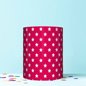 red and white stars seamless wrap around edible cake topper icing sheet decoration WR59