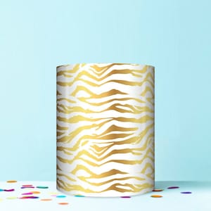 zebra tiger print animal print wrap around edible cake topper icing sheet decoration WR75