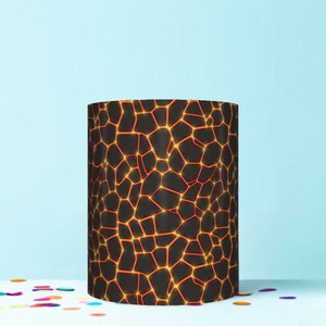 lava flow pattern fire flames border seamless wrap around edible cake topper icing sheet decoration WR103