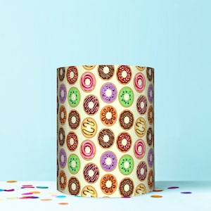 doughnut seamless wrap around edible cake topper icing sheet decoration WR52