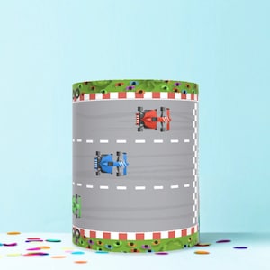 racing car track wrap around edible cake topper icing sheet decoration WR45