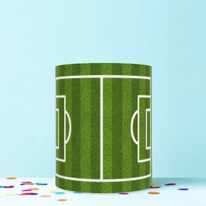 football pitch print wrap around edible cake topper icing sheet decoration WR37