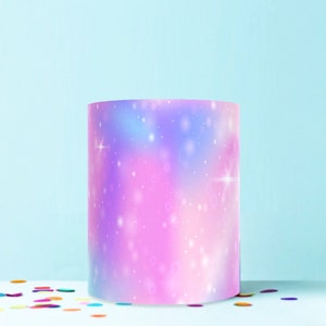 pastel pink blue print wrap around edible cake topper icing sheet decoration WR12