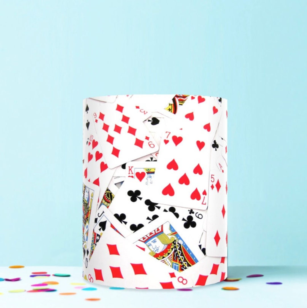 Playing Cards Print Wrap Around Edible Cake Topper Icing Sheet ...