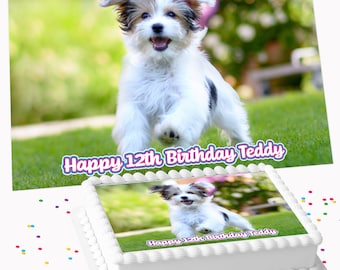 Your Own Photo Personalised rectangle A4 or Costco cake topper edible cake topper icing sheet decoration