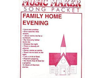 Family Home Evening (LDS) Music Packet for the Music Maker Lap Harp