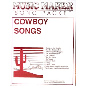 Cowboy Songs for the Music Maker Lap Harp and Melody Maker Lap Harp