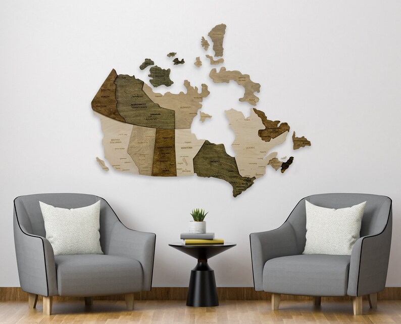 Wooden Canada Map of Canada Wall Art Canada Pin Map Canadian Etsy Canada