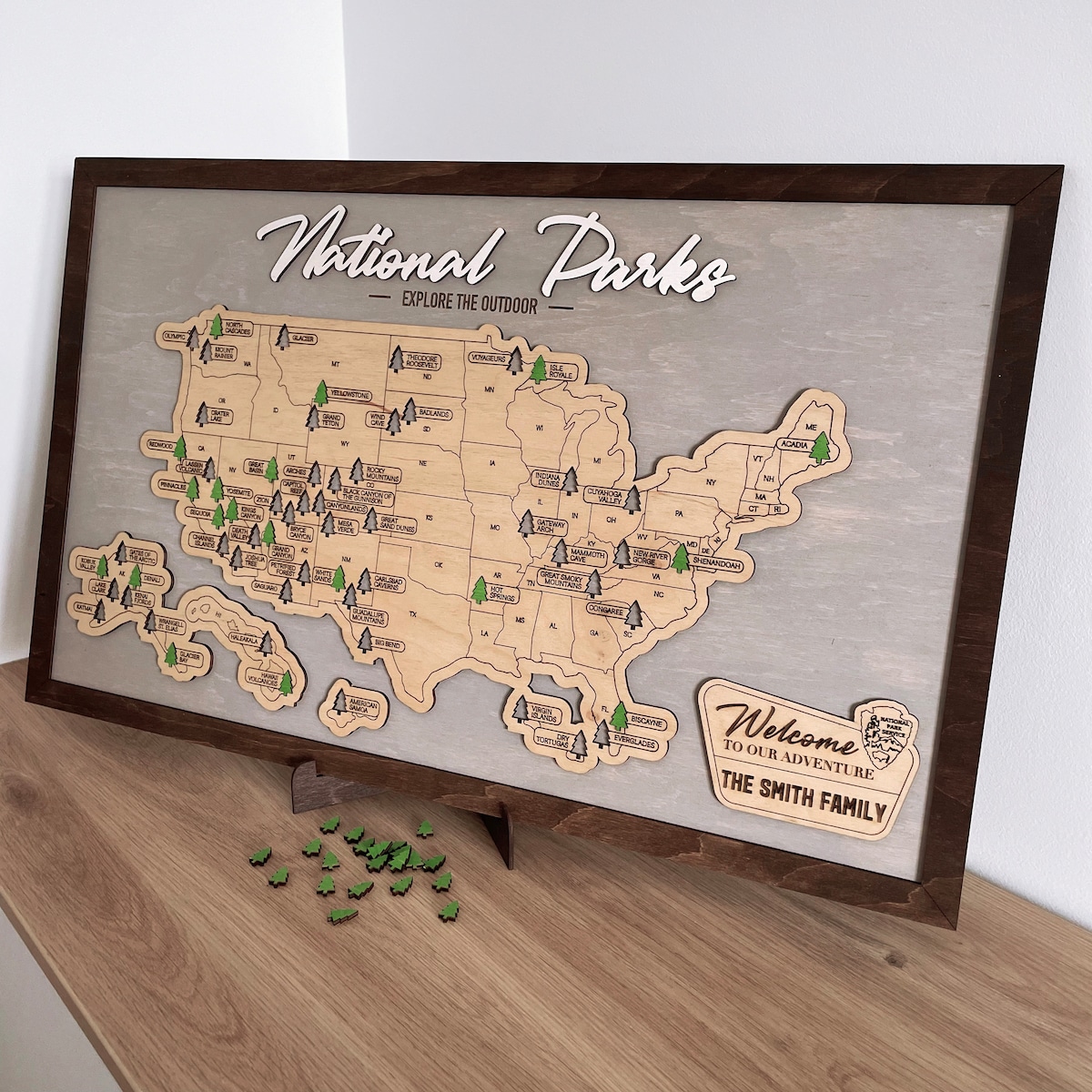 US National Park Travel Map National Park Map USA Map National Parks Tracker National Park Sign Personalized Gift National Park Gift for Him - Etsy