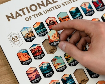 US National Park Map Push Pin Map National Park Poster USA Map Travel Poster Travel Planner Travel Map Art Anniversary Gift For Dad
