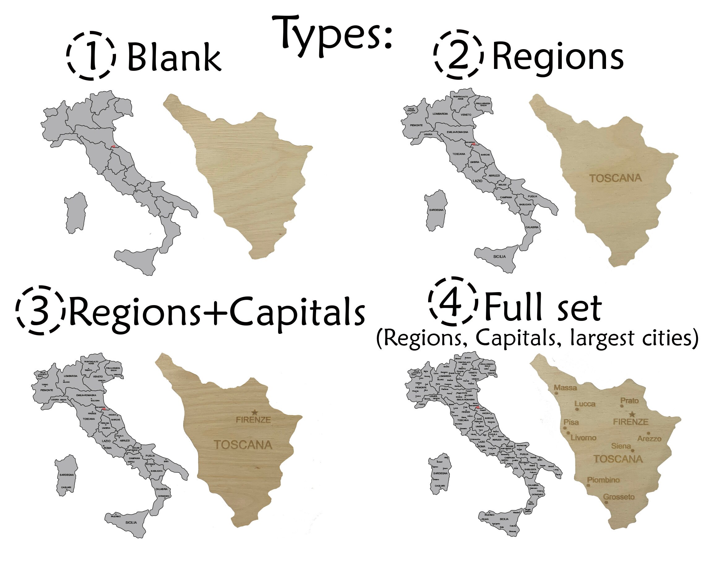 Wooden Italy Map Wall Art Map of Italy Mappa Italia Italian Etsy