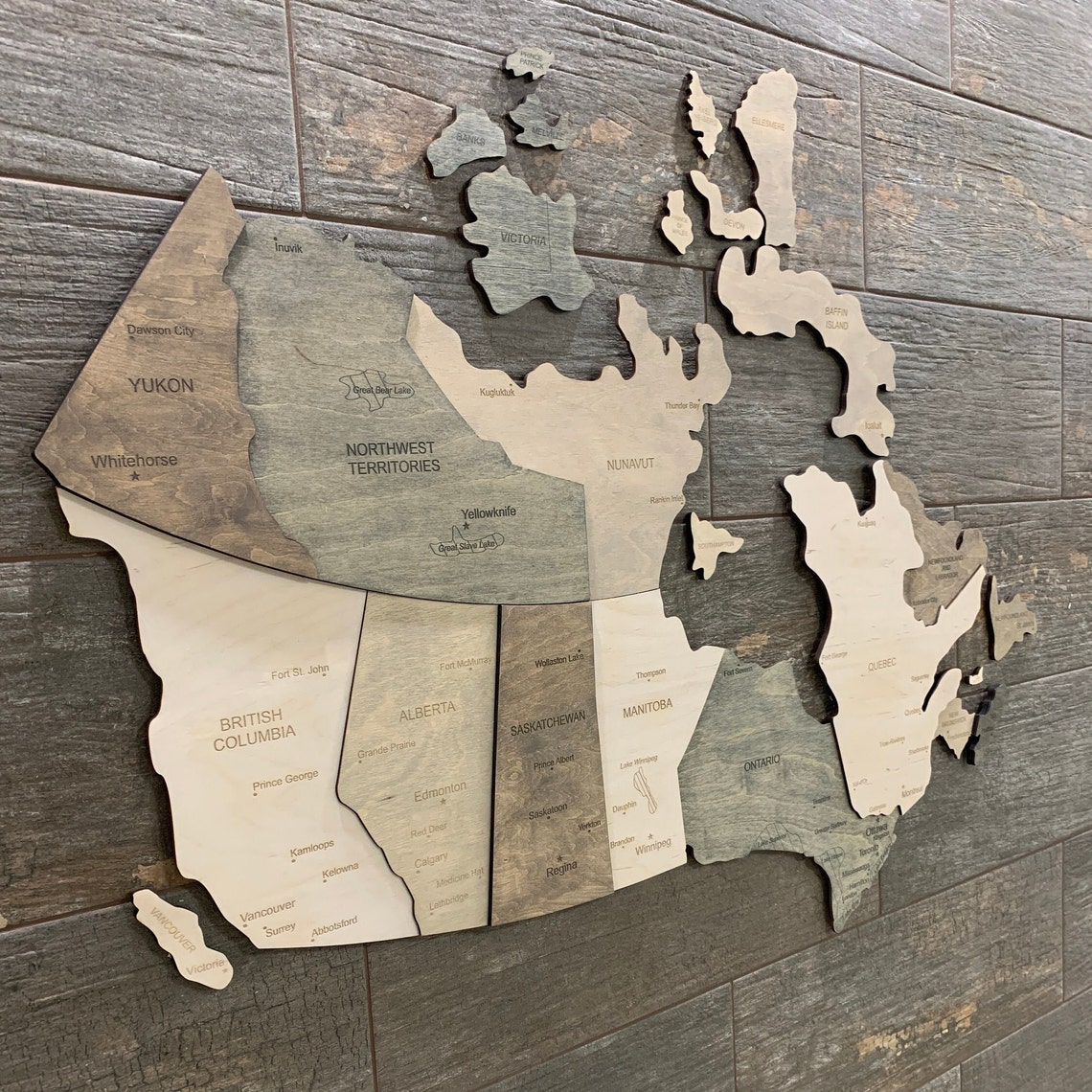 Wooden Canada Map of Canada Wall Art Canada Pin Map Canadian Etsy Canada