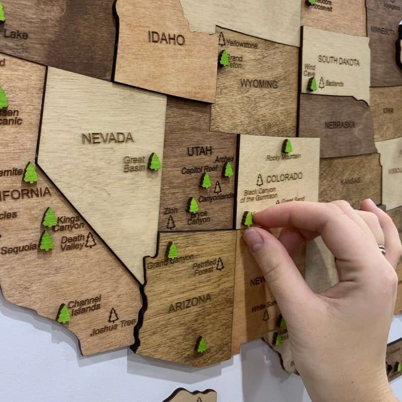Buy US National Park Map Wooden - Il 794xN.4523354620 5w3c