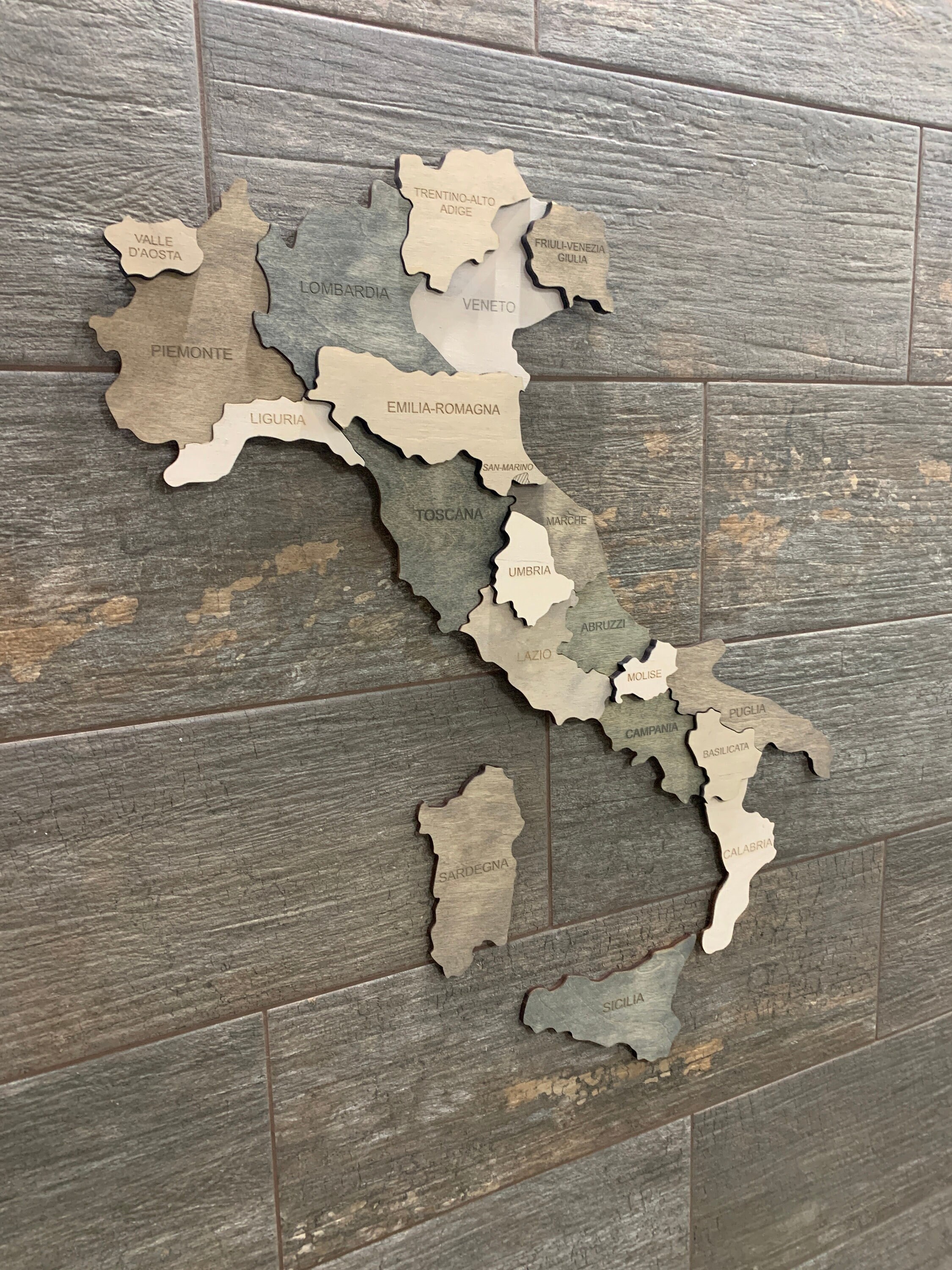 Wooden Italy Map Wall Art Map of Italy Mappa Italia Italian Etsy Canada