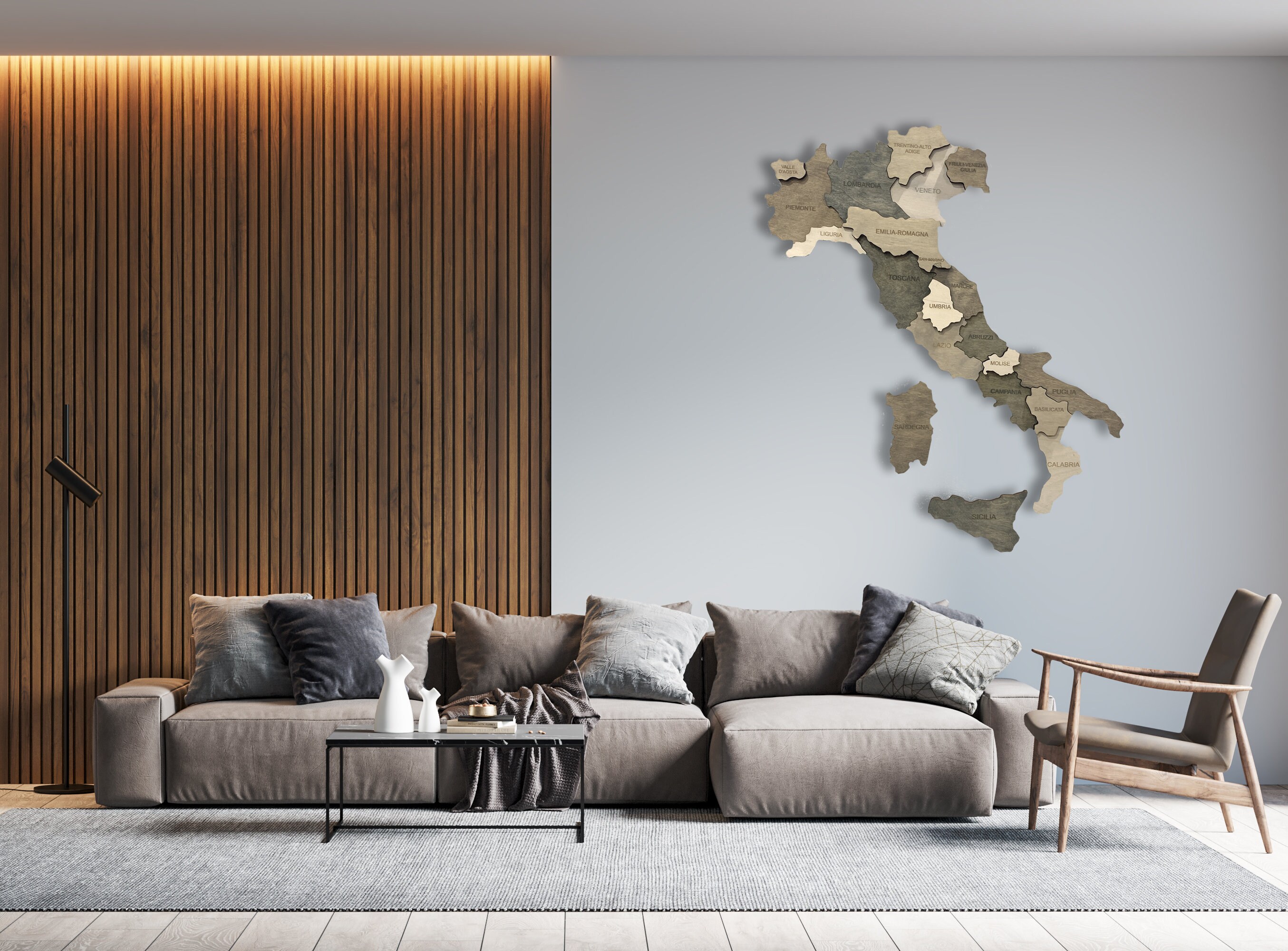 Wooden Italy Map Wall Art Map of Italy Mappa Italia Italian Etsy