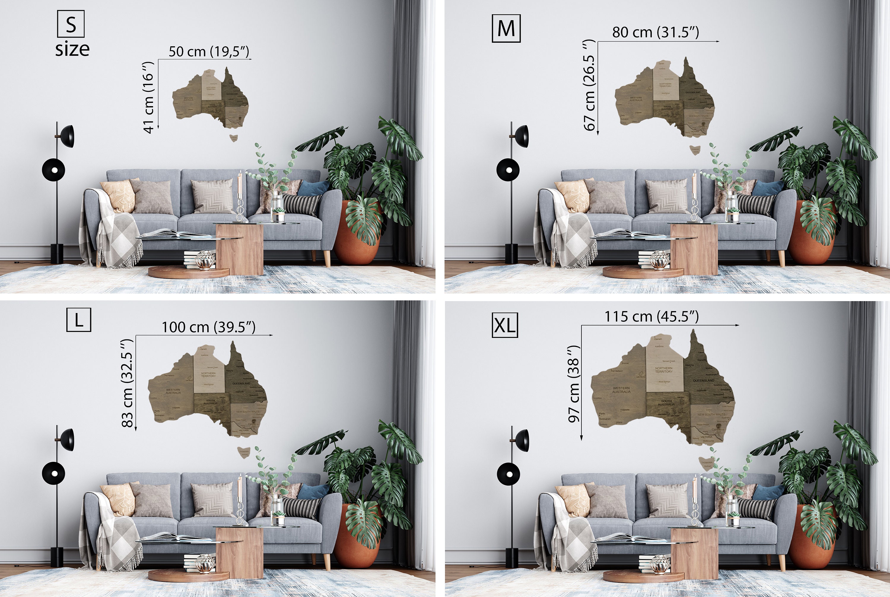 Wooden Australia Map Australia Wood Map Wood Wall Art Etsy Australia