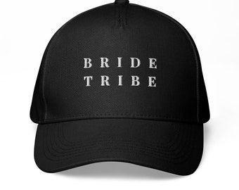 Casquette brodée minimaliste « Bride Tribe » | Cotillons de fête de poule | Tribu de la mariée | Cadeau de poule | Cadeau de demoiselle d'honneur | Future mariée