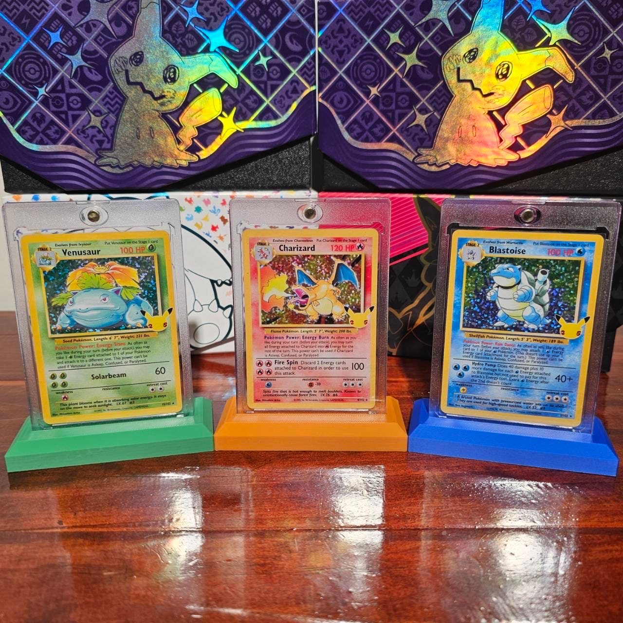 10 BCW Adjustable Display Stands - For Magic, Pokemon, Yu-Gi-Oh & Sports Cards, Clear