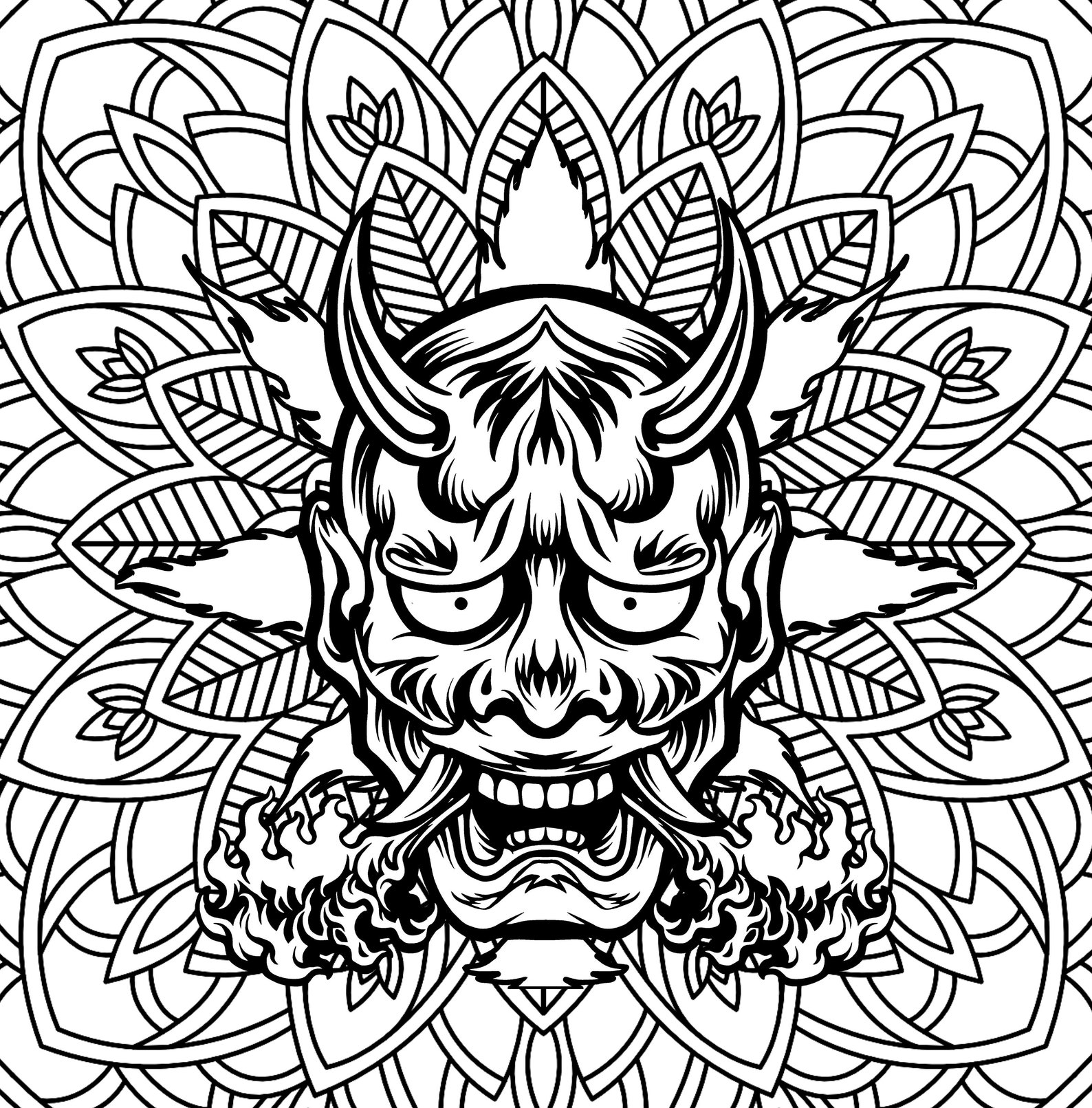 Trippy Coloring Pages with Stoner Cannabis & Weed Theme | Etsy